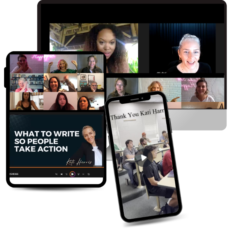 Kati Harris workshops and training — university lectures, author summits and public masterclasses